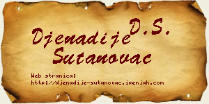 Đenadije Šutanovac vizit kartica